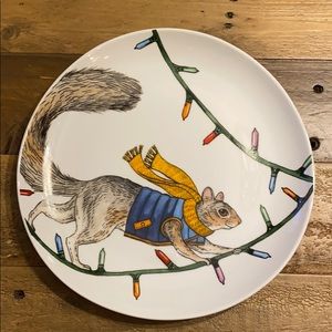 West Elm Dapper Animal Plate Squirrel